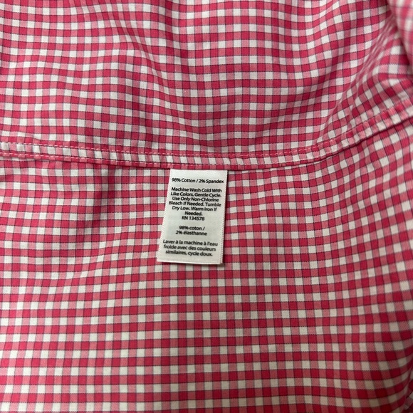NWOT Vineyard Vines Red Gingham Men's Shirt - Picture 7 of 10